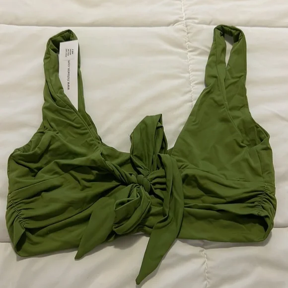 Riot Swim Pico Top, Matcha, size small - Picture 4 of 5